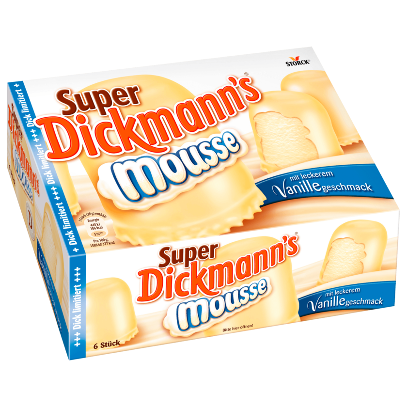 Super Dickmann's Mousse Vanille 168g
